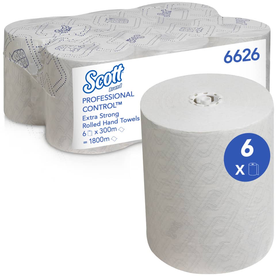 Küchenrolle, Papiertücher, Rollenkopfkern, Extra stark, 6er Pack