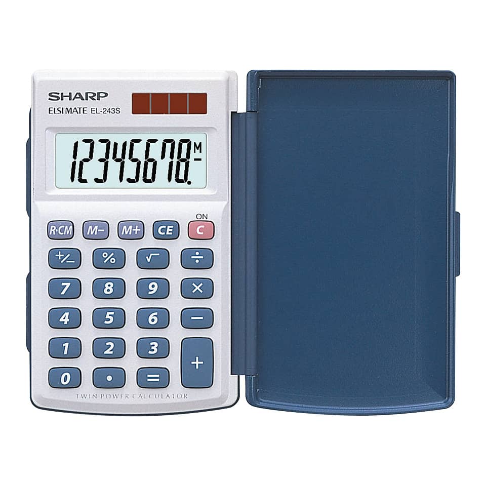 Taschenrechner, Display, Tasten, Hülle, Kleinrechner