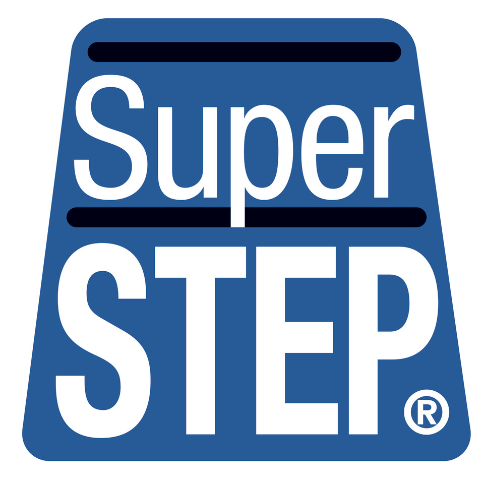 Sicherheitszeichen, Warnzeichen, blaues Schild, Super Schritt, Aufkleber Form