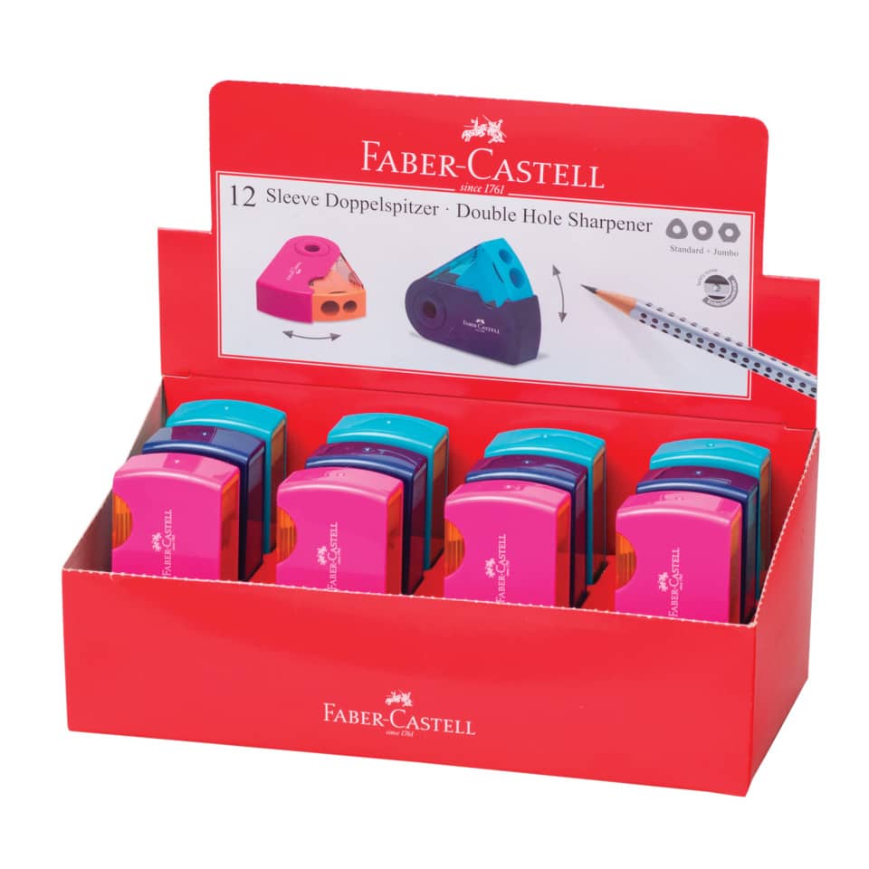 Bleistiftspitzer, Spitzer, 2 Loch, Schreibtischutensil, Faber-Castell