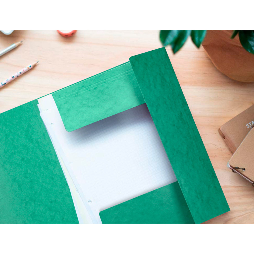 Organizer, Binder, Green, Plastic, Notebook