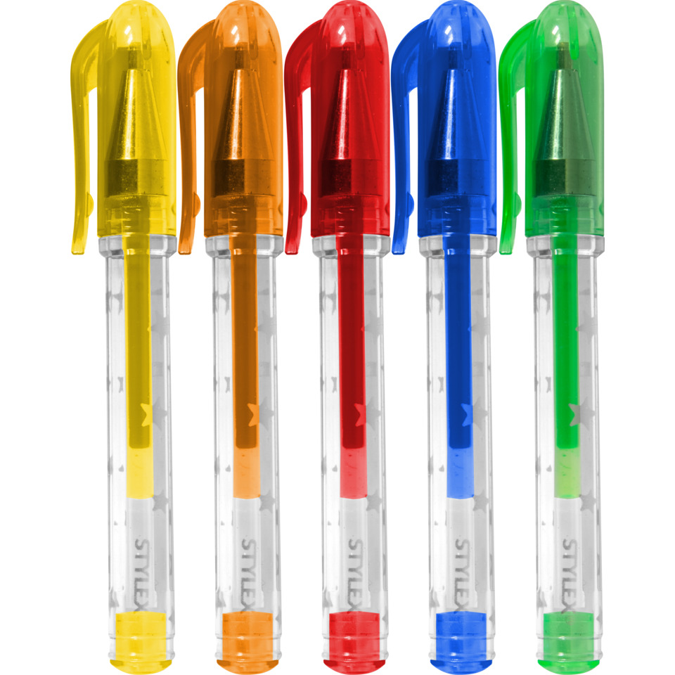 Filzstift, Tintenstift, Marker, Mehrfarbig, Kappenstift