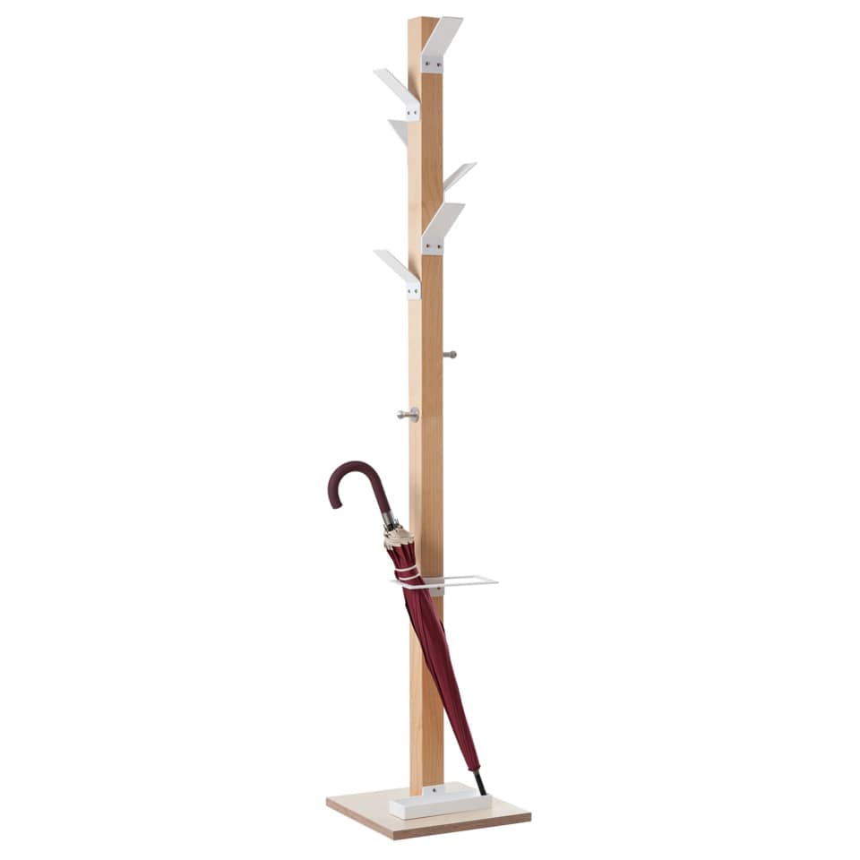 Garderobenständer 6 Haken weiß EASYCLOTH PECPP.13