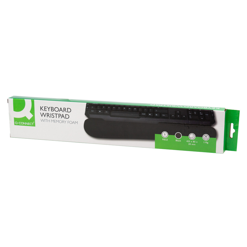 Tastatur-Wristrest, mit-memory-foam, Schwarz, ergonomisch, Keyboard-Wristpad