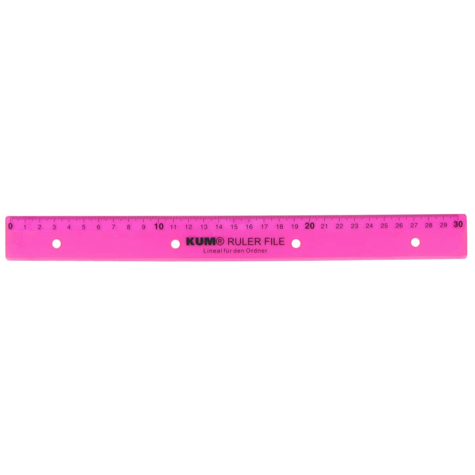 Lineal, Schullineal, Pinkes Lineal, 30 cm Lineal, Kunststoff Lineal