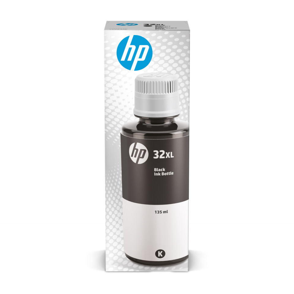 Tintenflasche, HP Tintenpatrone, 32XL, Schwarz, 135 ml