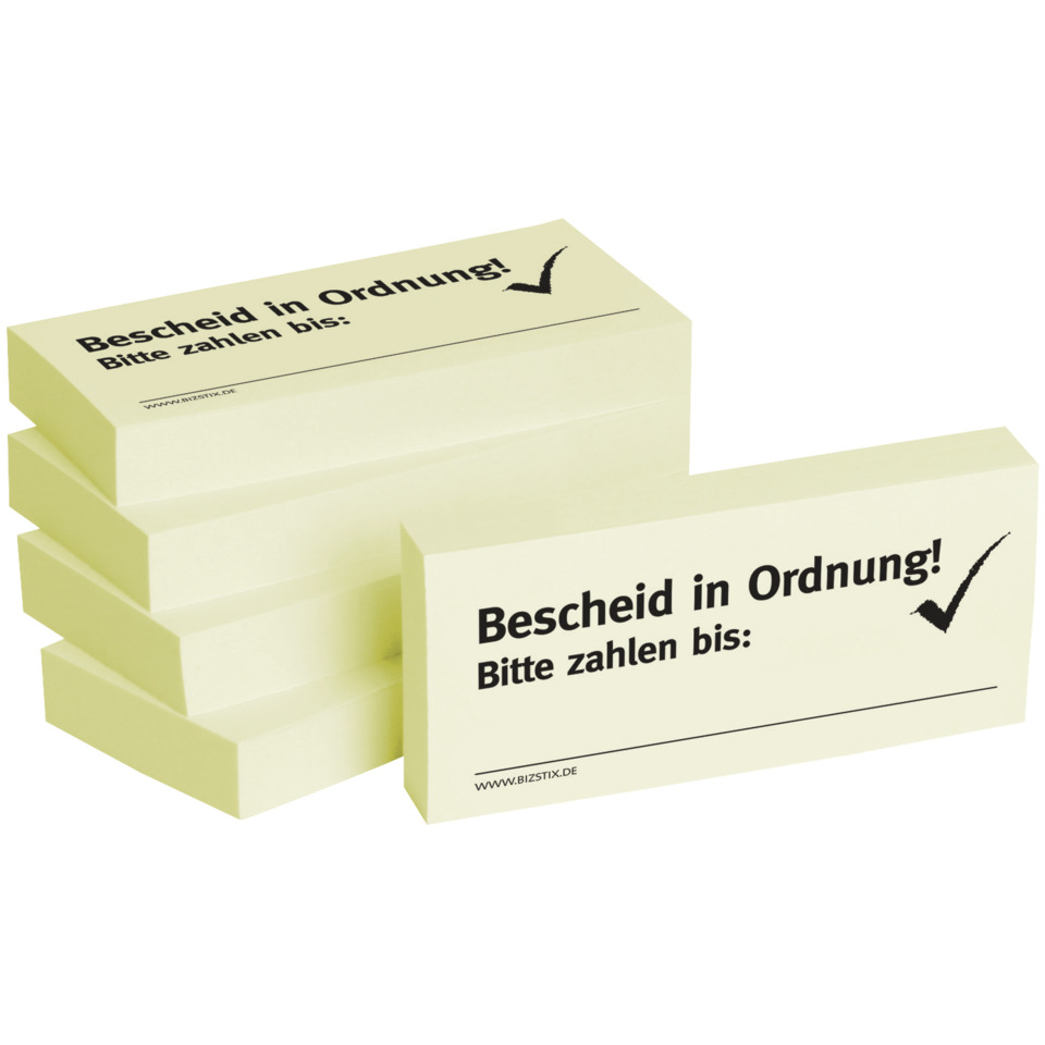 Notizzettel, Haftnotizen, Post-it, Klebepapier, Schriftzug