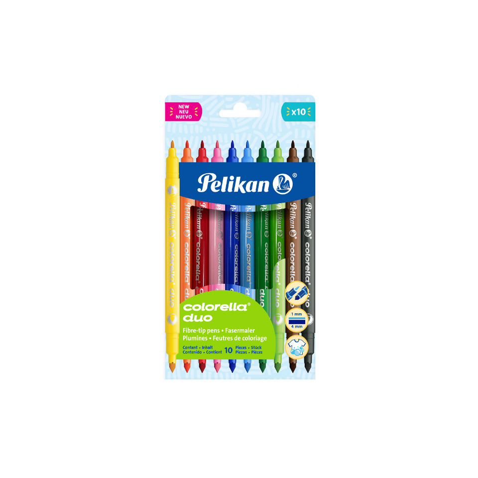 Filzstifte, Markierstifte, Kunstset, Colorella Duo, 10er Pack