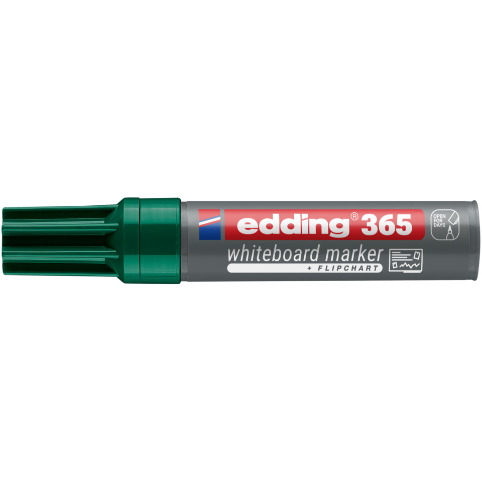 Whiteboardmarker, edging 365, Flipchartmarker, grüne Kappe, Tafelmarker
