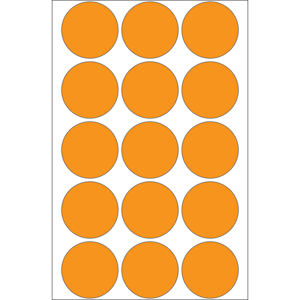 orange Kreise, Gitter, Punkte, orange Farbe, Flaches Design