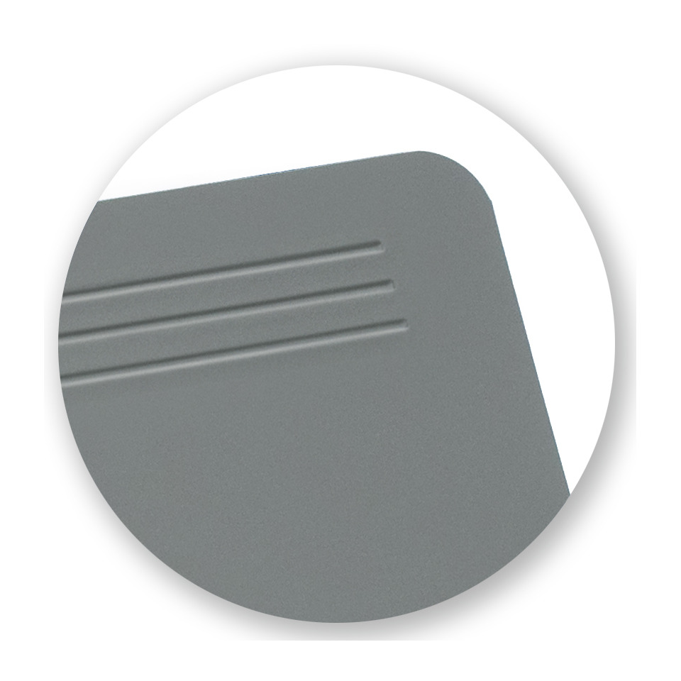 platte, metal, schwarz, runde ecken, glatt
