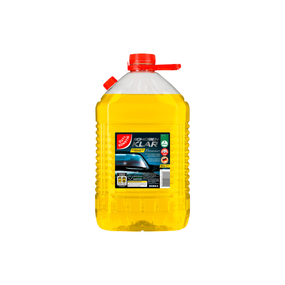Scheibenreiniger, Fahrzeugpflege, Scheibenput, Gelb, 5L