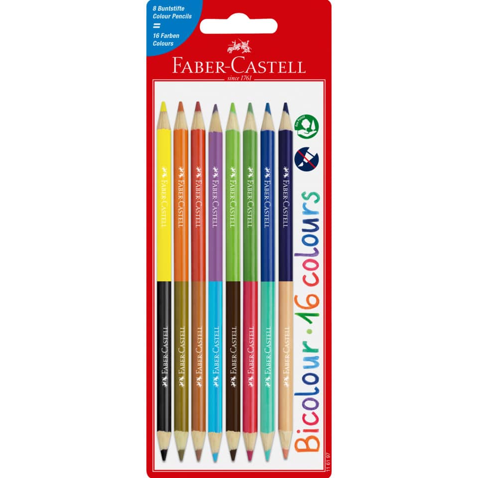 Buntstifte, Holzstifte, Bleistifte, Farbstifte, 8 Farben
