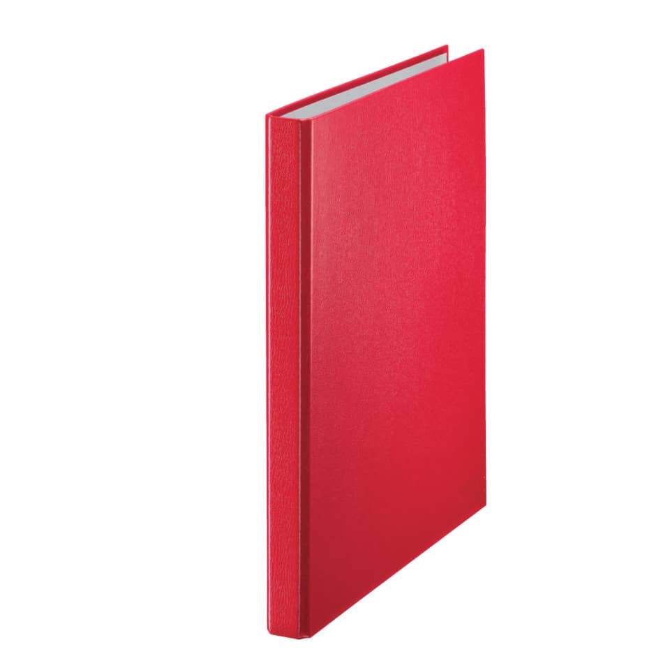 notebook, rot, Hardcover, Papier?, Rückgrat