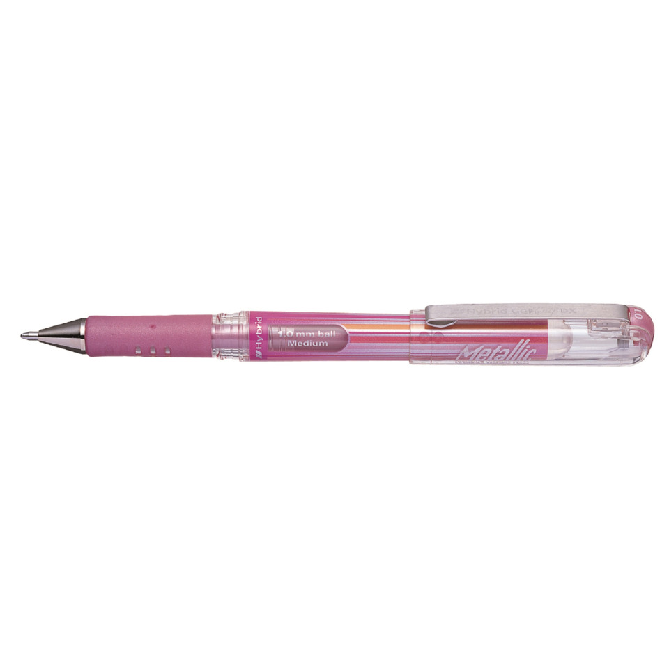 Kugelschreiber, rosa, Metallspitze, Gummigriff, Medium Tintenstärke