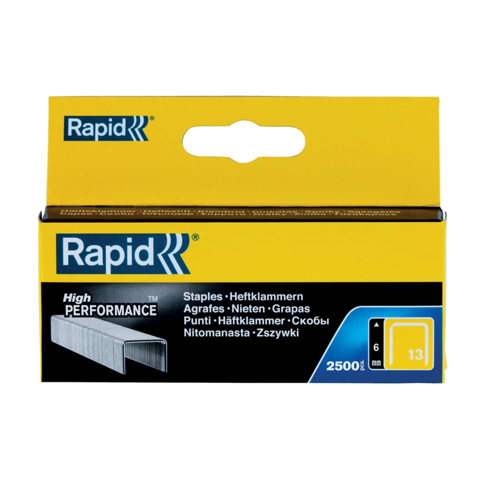 Staples, Spitzfedern, Stahlstapler, 6mm, 13mm