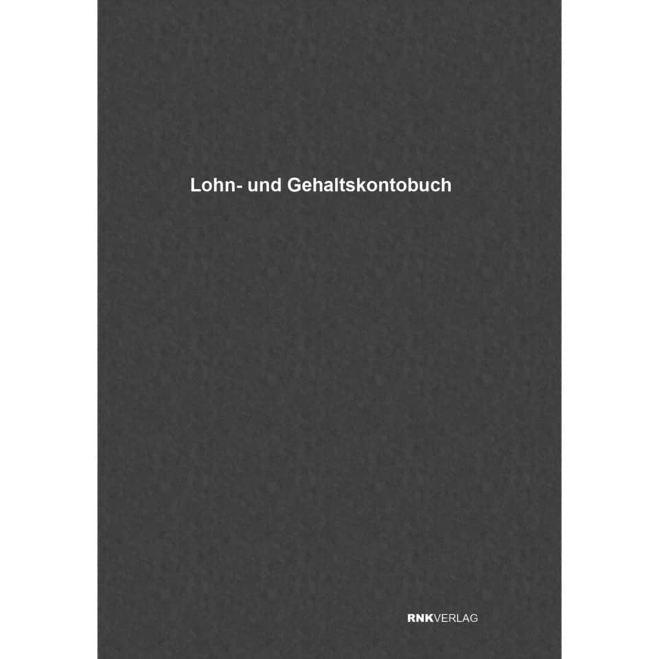 Lohnbuch, Gehaltskonto, Gehaltskonto-Buch, Lohnkonto, Gehaltsabrechnung