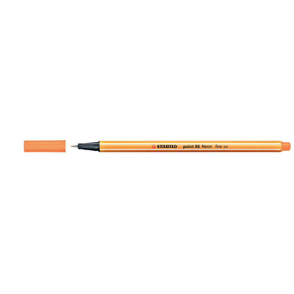 Marker, Orange, Fein, Neon, Spitze 88, Marker, Orange, Feiner Punkt, Neon, Stabilo