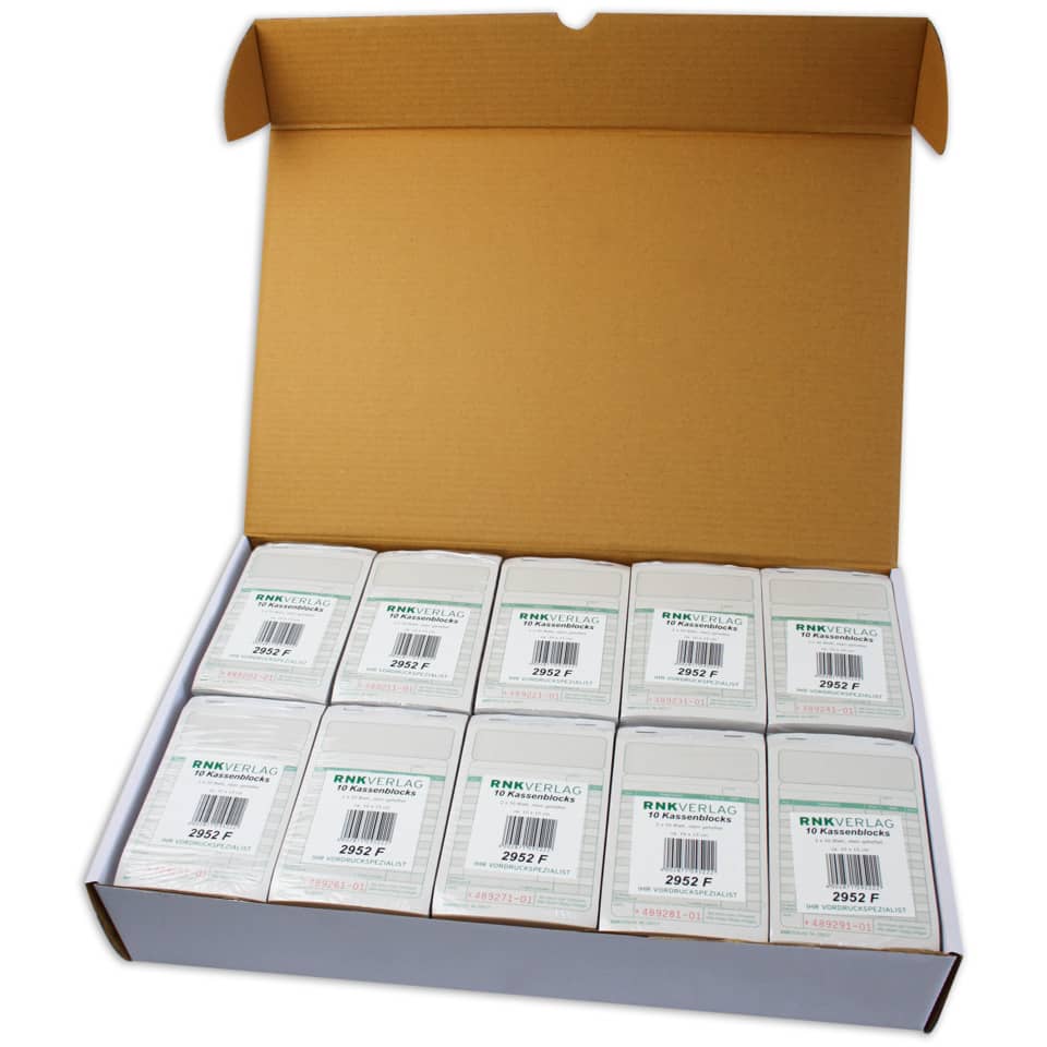 Kartenbox, Karteikarten, Kassennachrichten, Etiketten, Box mit Karten