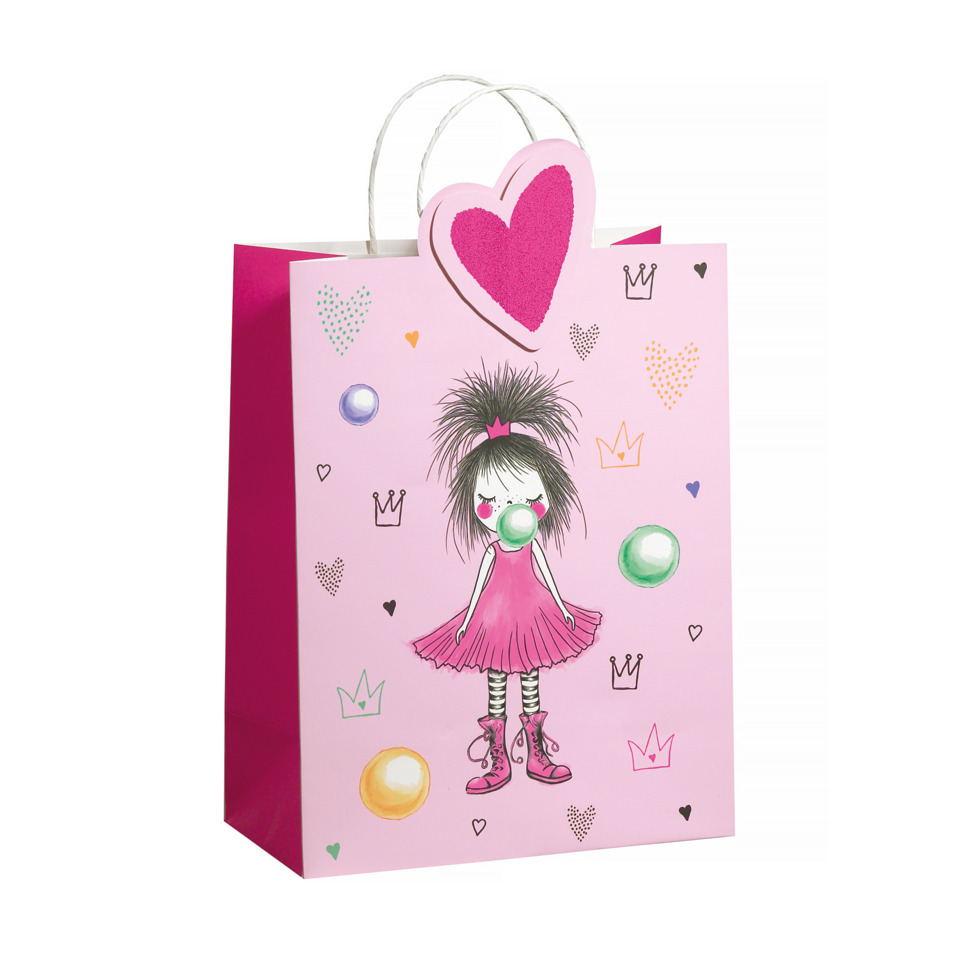 Geschenkverpackung, Geschenkbeutel, Puppe, Mädchen, Pink