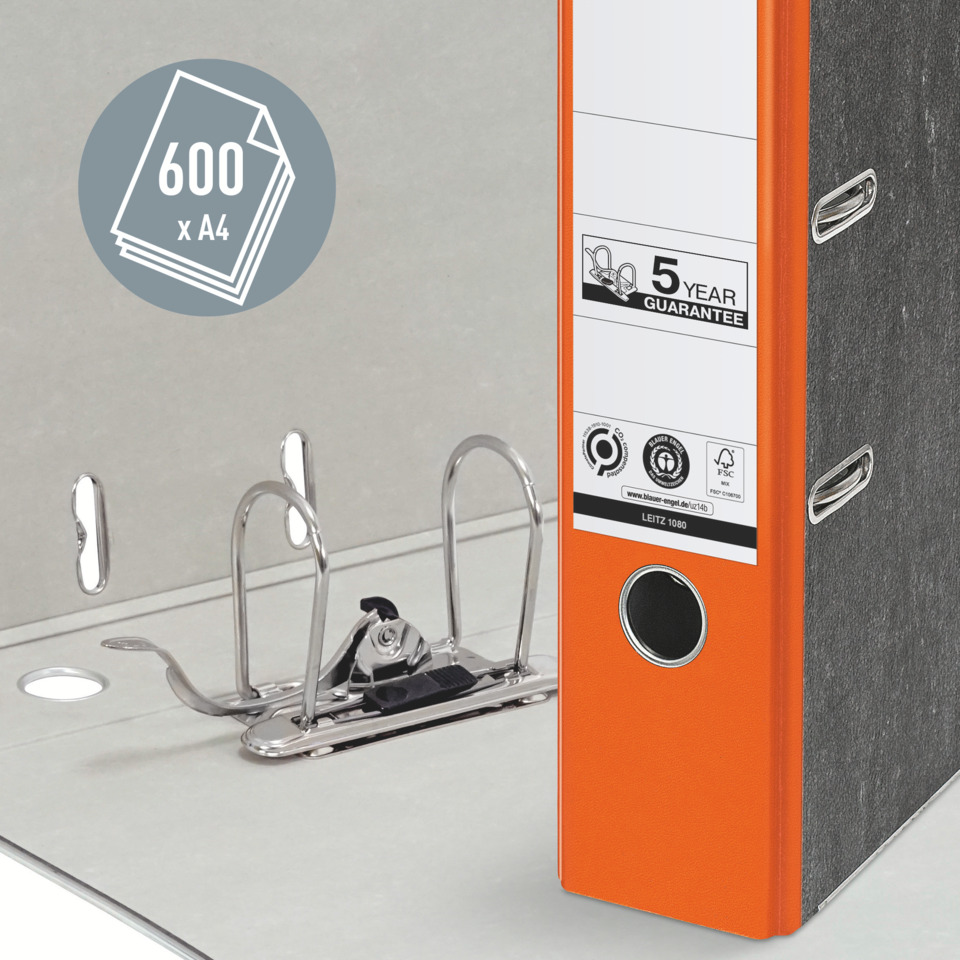 Binder, Ring binder, Orangene Rücken, stahlringe, 5 Jahre Garantie
