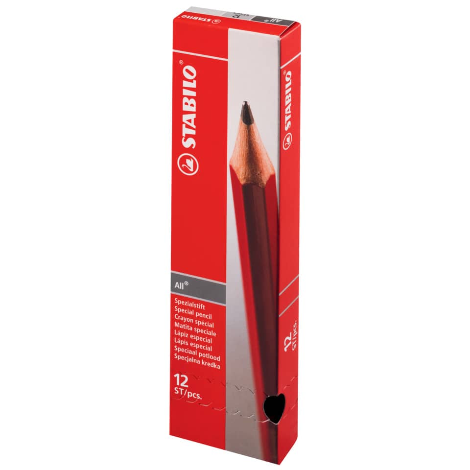 Bleistift, Stift, Kunstbedarf, 12er Pack, Roter Holzbleistift