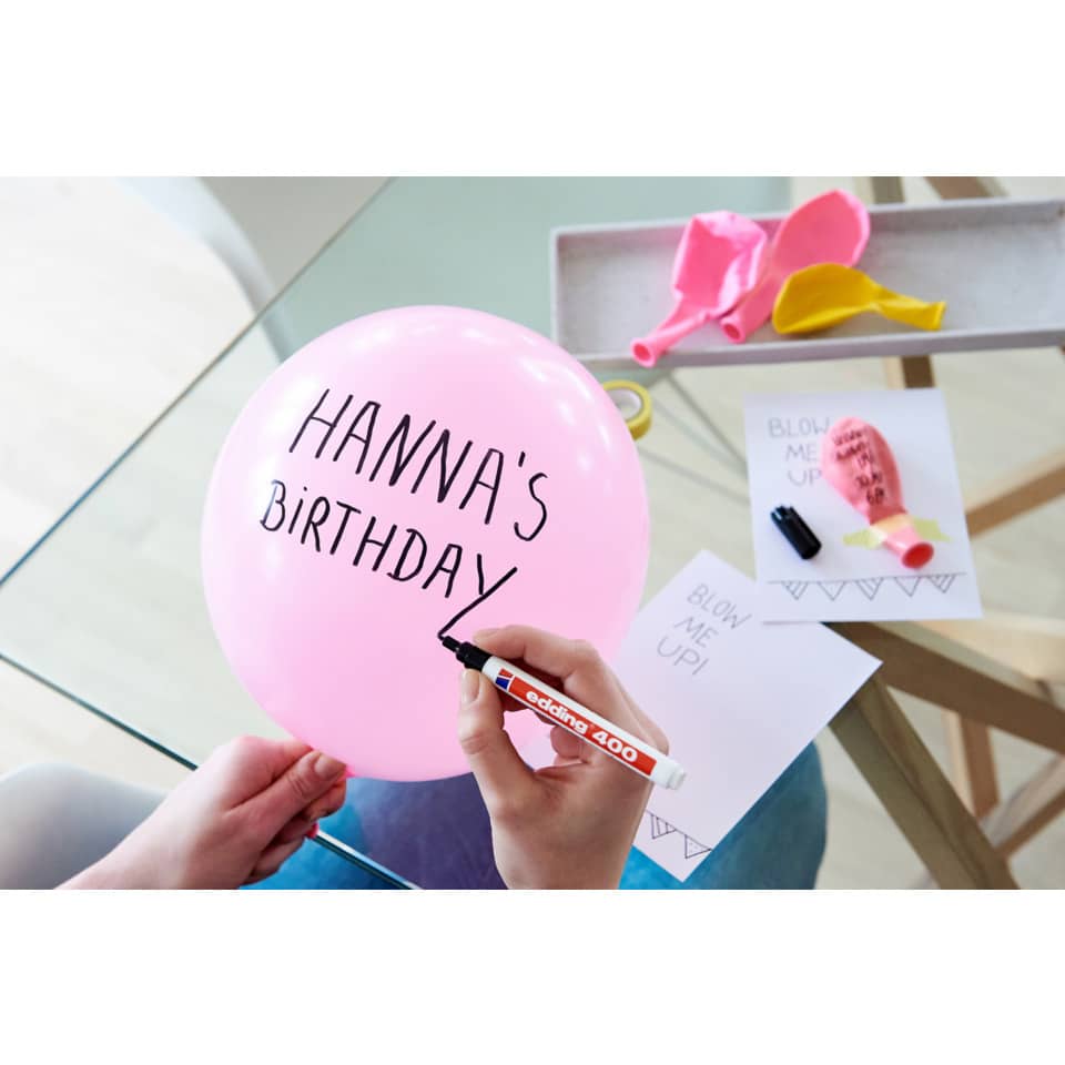 Ballon, Geburtstag, Marker, Ballon pink, DIY-Dekoration
