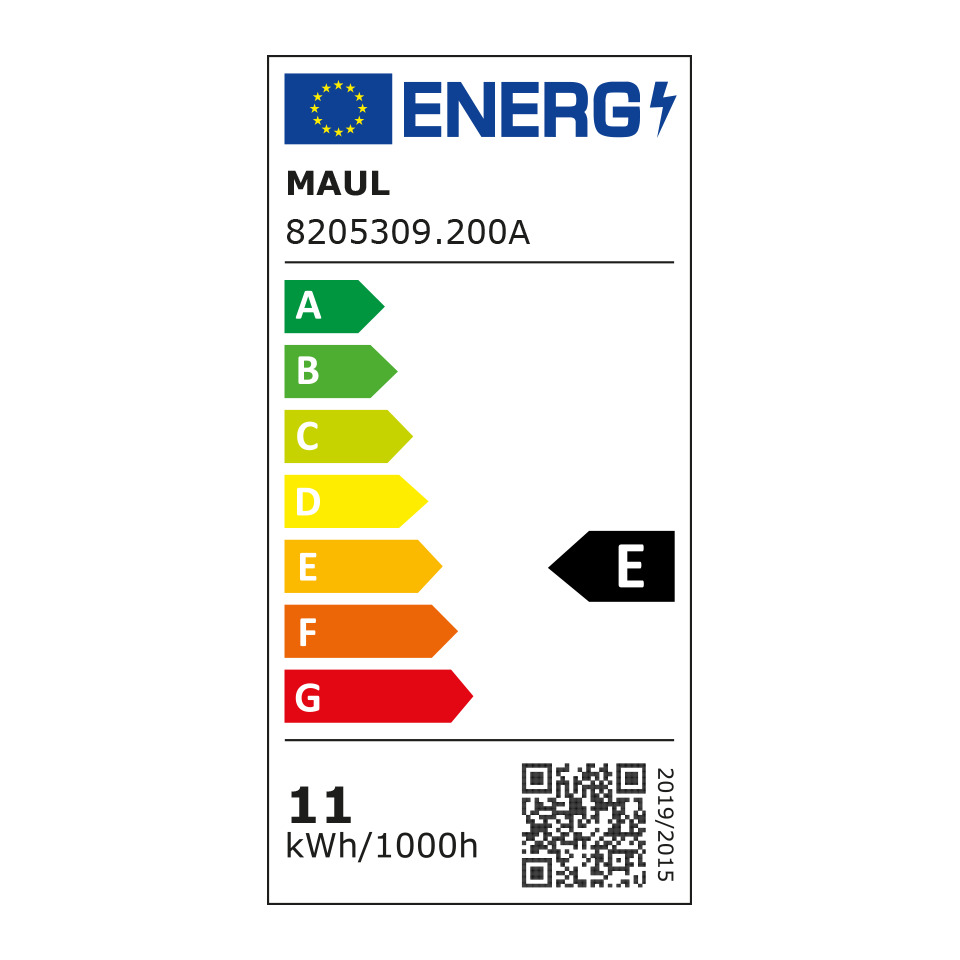 EU-Energielabel, kWh/1000h, LED? nein, Geräteaufkleber, Energielabel A?, Elektronikaufkleber