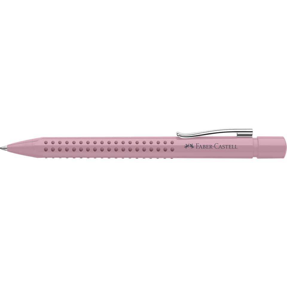 Kuli pink, Kugelschreiber, Gummierte Oberfläche, Gleiche Farbe, Metalclip