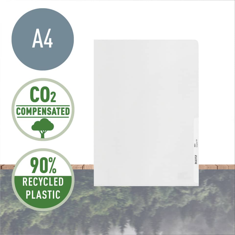 A4, CO2 kompensiert, recycelter Kunststoff, ökologisch, Dokumentenordner