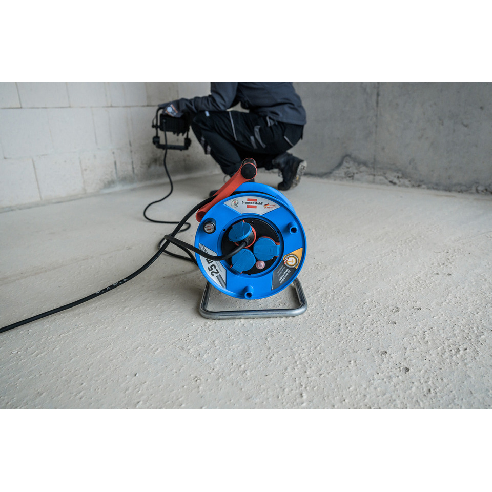 Trommelkabel, Verlängerung, Spirale, Baustelle, Elektrische Rolle