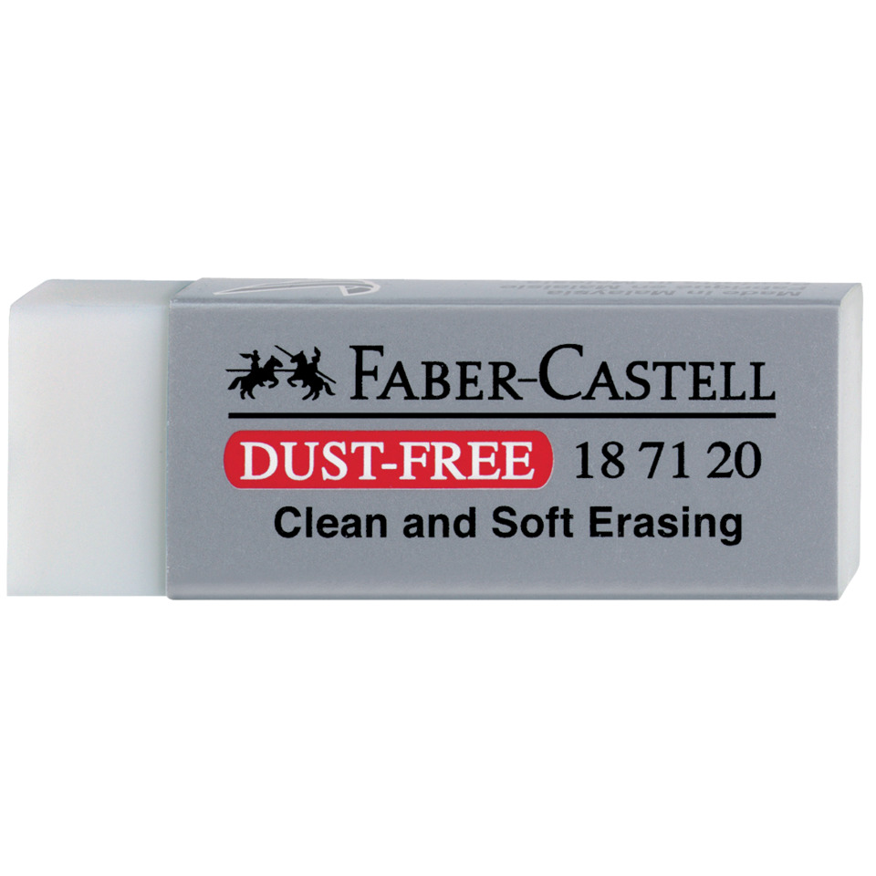 Radiergummi, Kunststoff, DUST-FREE, Abkrieg, Faber-Castell