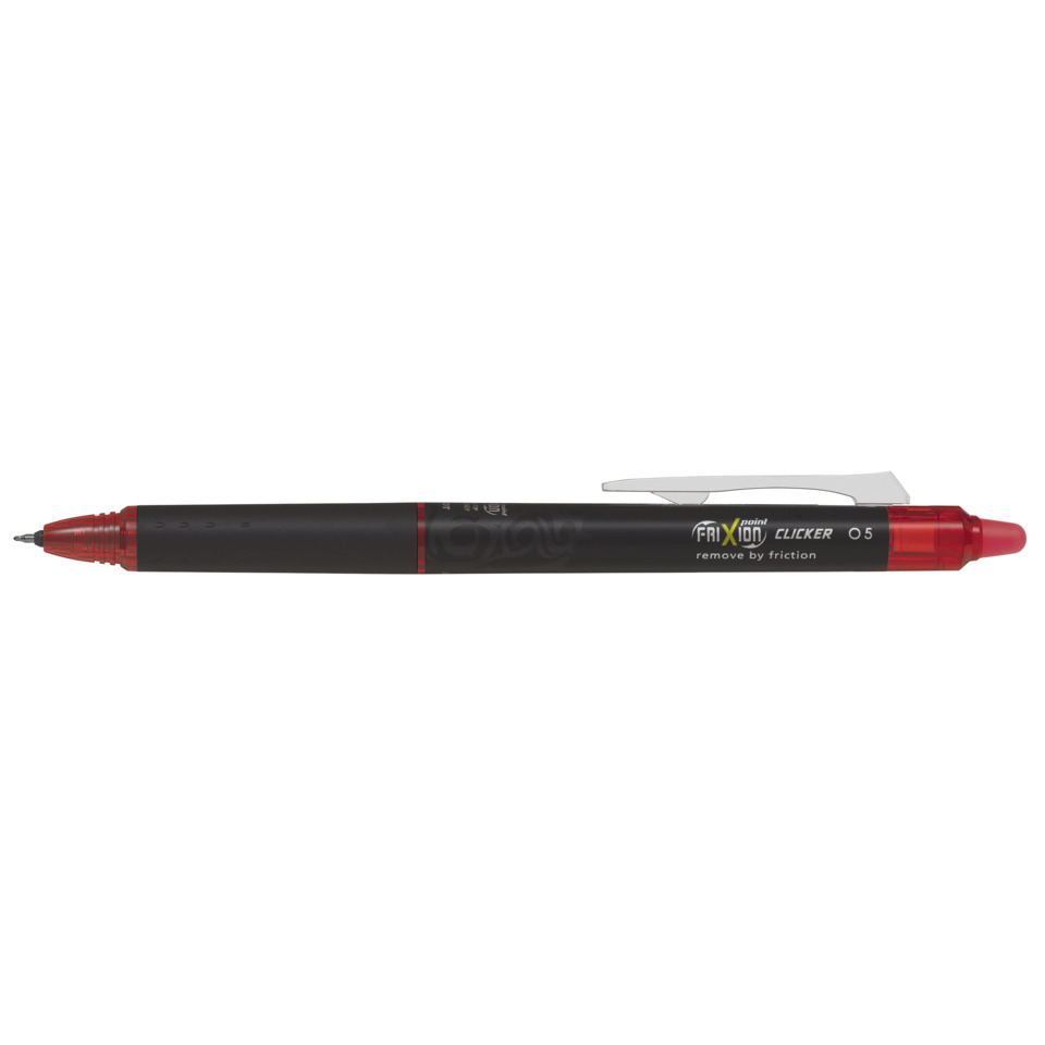 Marker, Stift, Rote Kappe, Feinspitze, Clip retractable