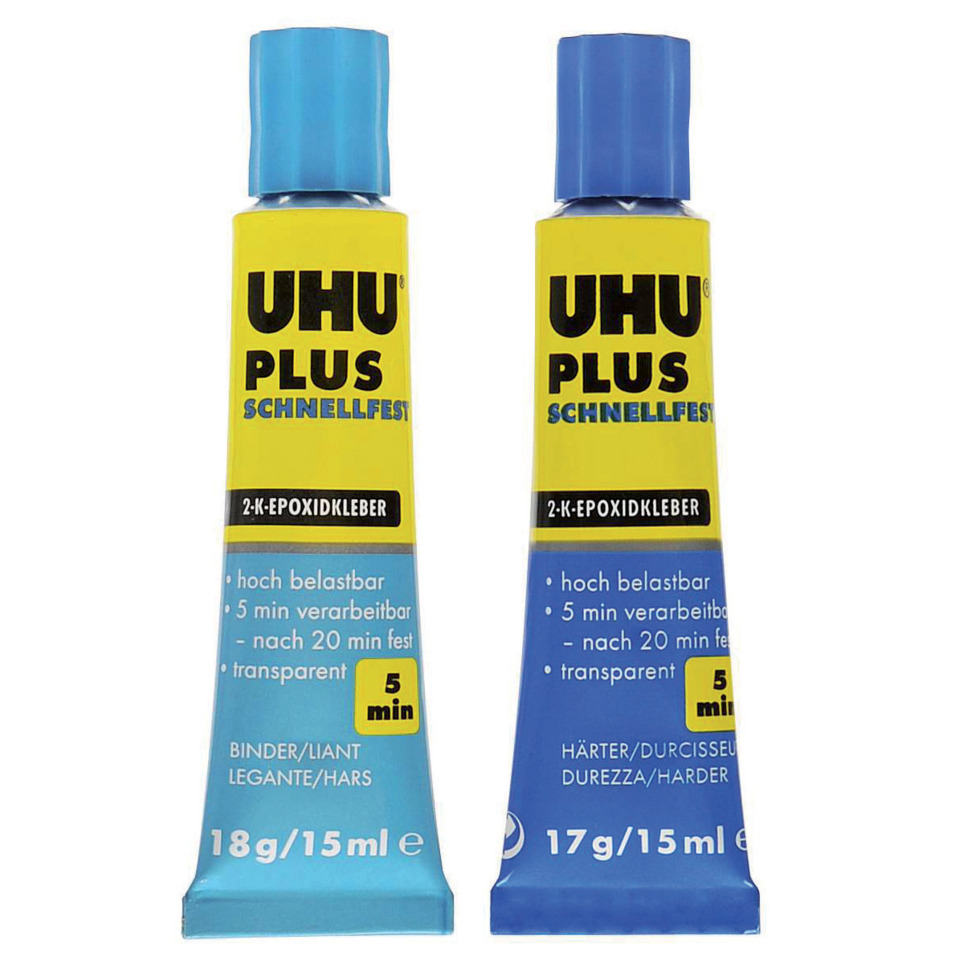 2-Komponenten-Epoxidharzkleber, ohne Lösungsmittel, 35 g UHU 45700