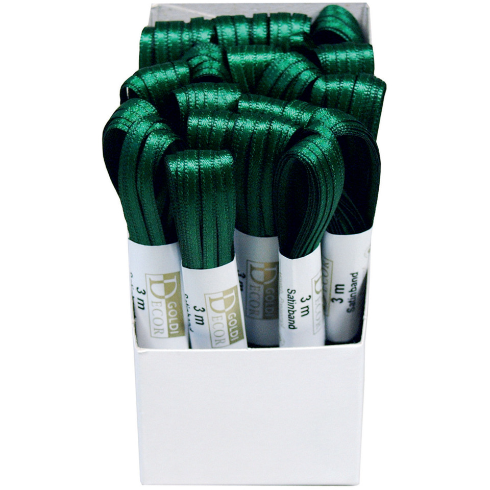 Grün, Schleifen, Satinband, Geschenkband, 3 m