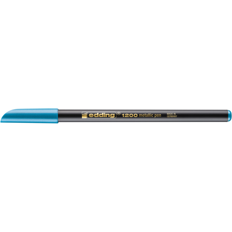 Kugelschreiber, Metallischer Stift, Blau, 1200, Edding