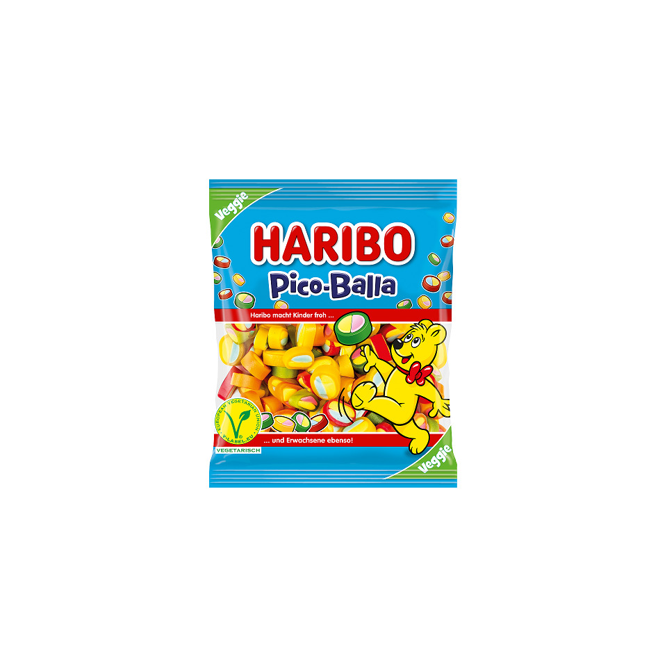 Haribo, Pico-Balla, Gummi, Süßigkeiten, vegetarisch