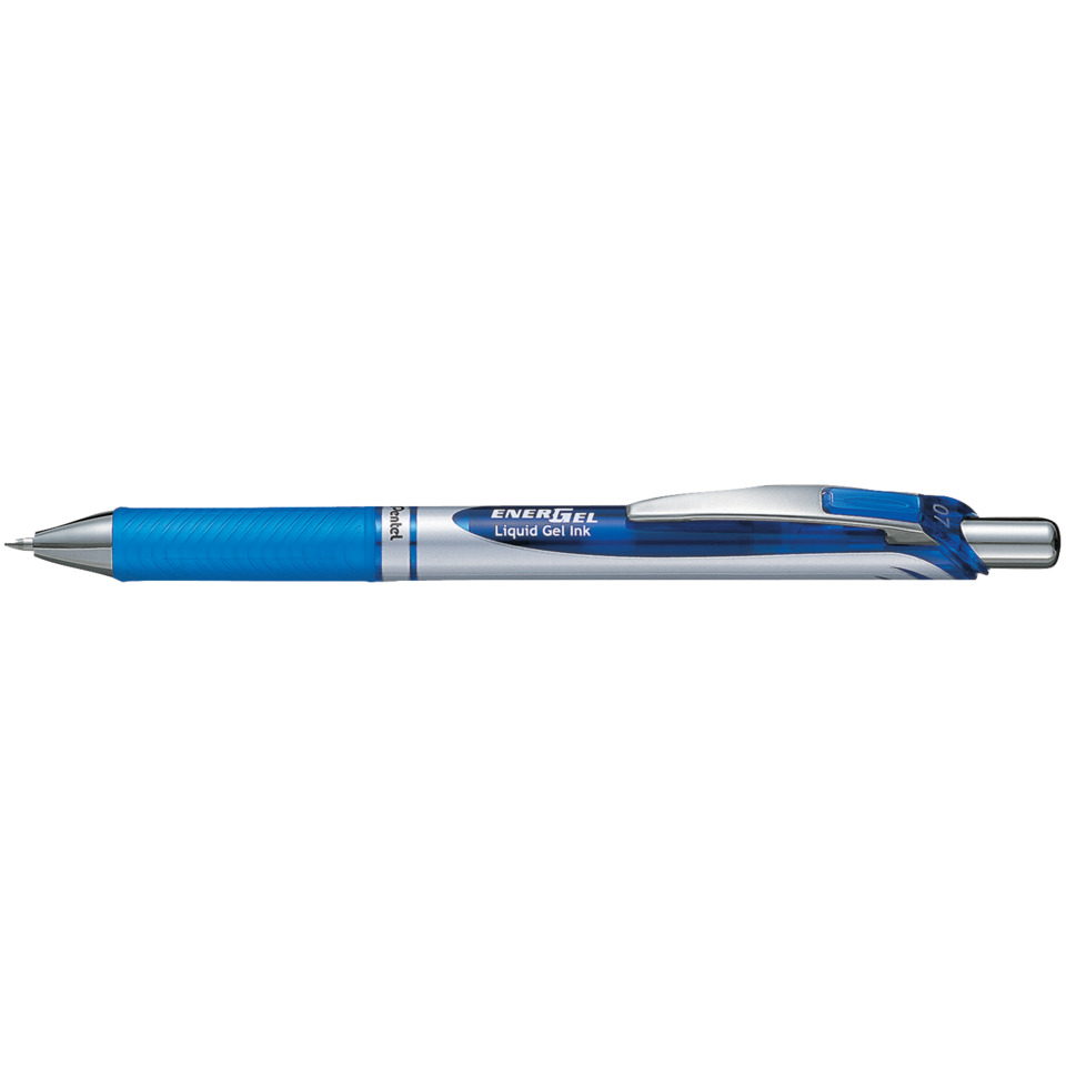 Kugelschreiber, Gelstift, Knickstift, Blau, Gummi-Griff