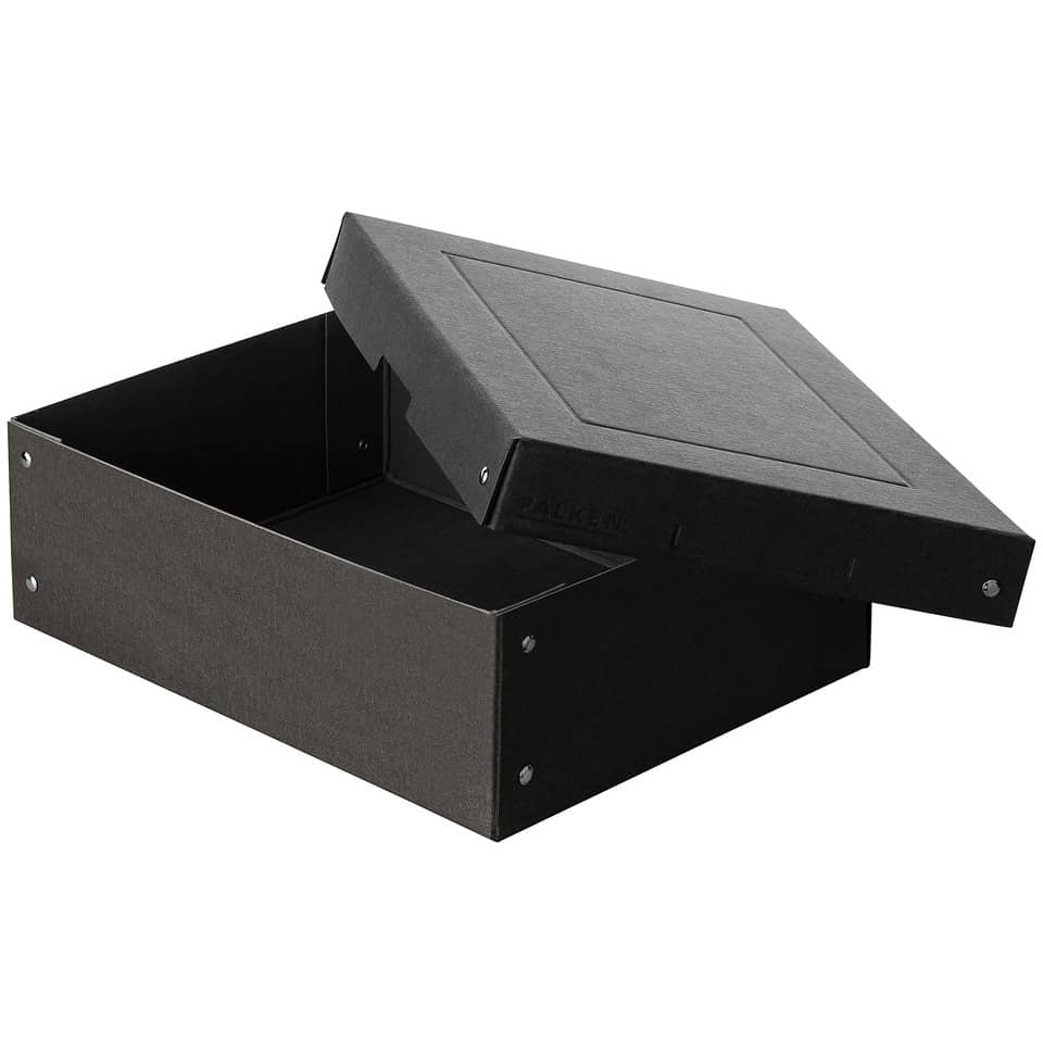 box, aufbewahrung, deckel, schwarz, kartonähnlich
