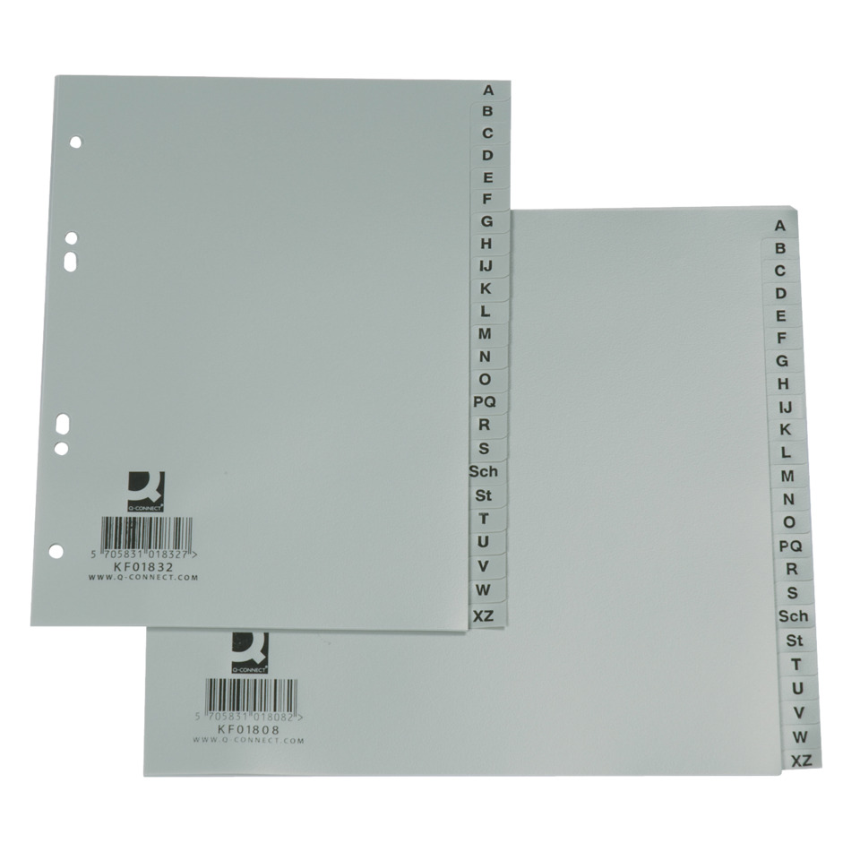 Lined binder, Index tabs, Plastic cover, Letter tabs, Barcode label