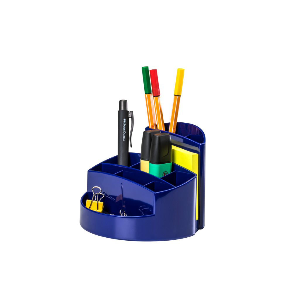 Schreibtisch-Organizer, Schreibtisch-Zubehör, Stifthalter, Trennfächer, Marker, Klebclip, Notizblöcke