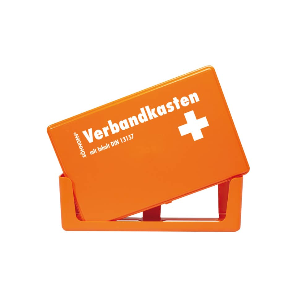 Notfallbox, Verbandkasten, Rotes/Orange, Erste-Hilfe, Tragbare Box