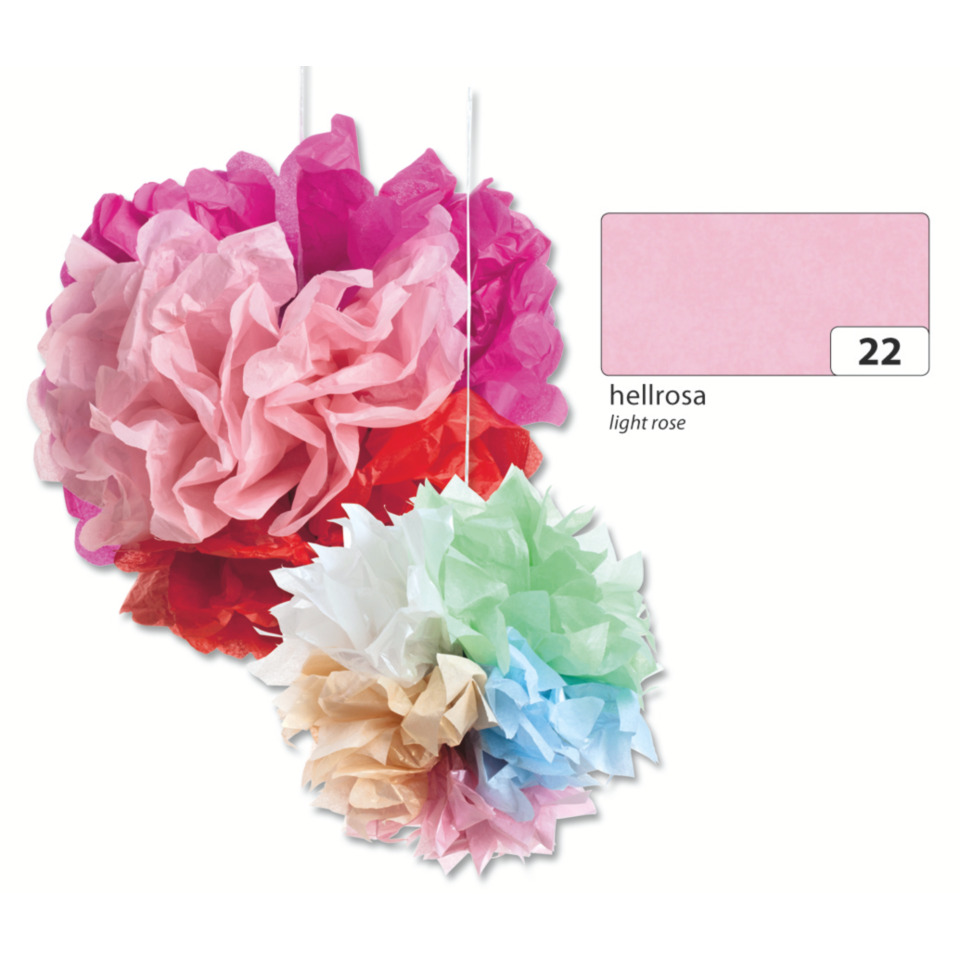Papierblumen, Girlanden-Topper, Pompon, Farbenmix, Dekoration