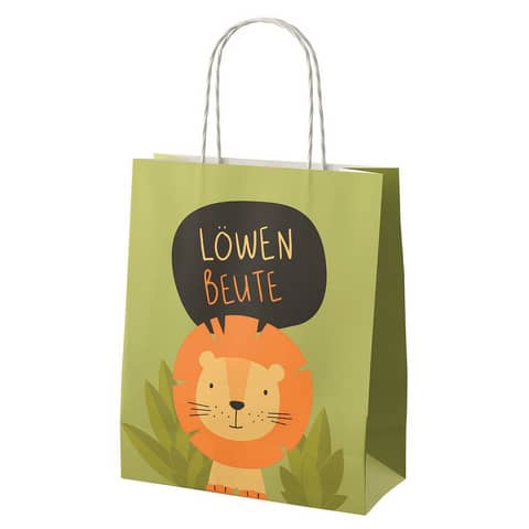 Geschenktragetasche Löwe, 22 x 18 x 8cm FÜR DICH 991334