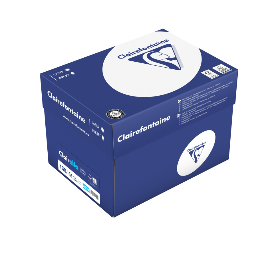 Box, Verpackung, Blaues Kästchen, Clairefontaine, Lasertintenstrahldruck