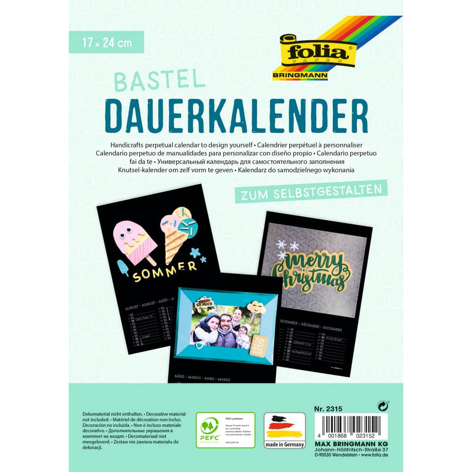 Kalender, Dauer, Bastel, Selbstgestaltung, Fotokalender