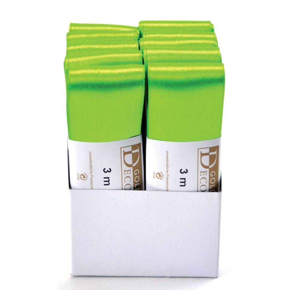 Doppelsatinband, 40mmx3m, apfelgrün GOLDINA 11720405511003