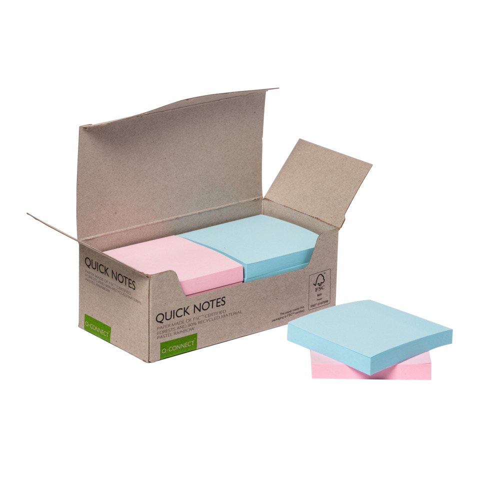 Notizblöcke, Post-its, Klebezettel, Pastellfarben, Halterung?