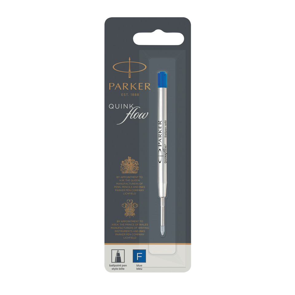 ballpoint pen, Quink Flow, blau, Stift, Kartenverpackung