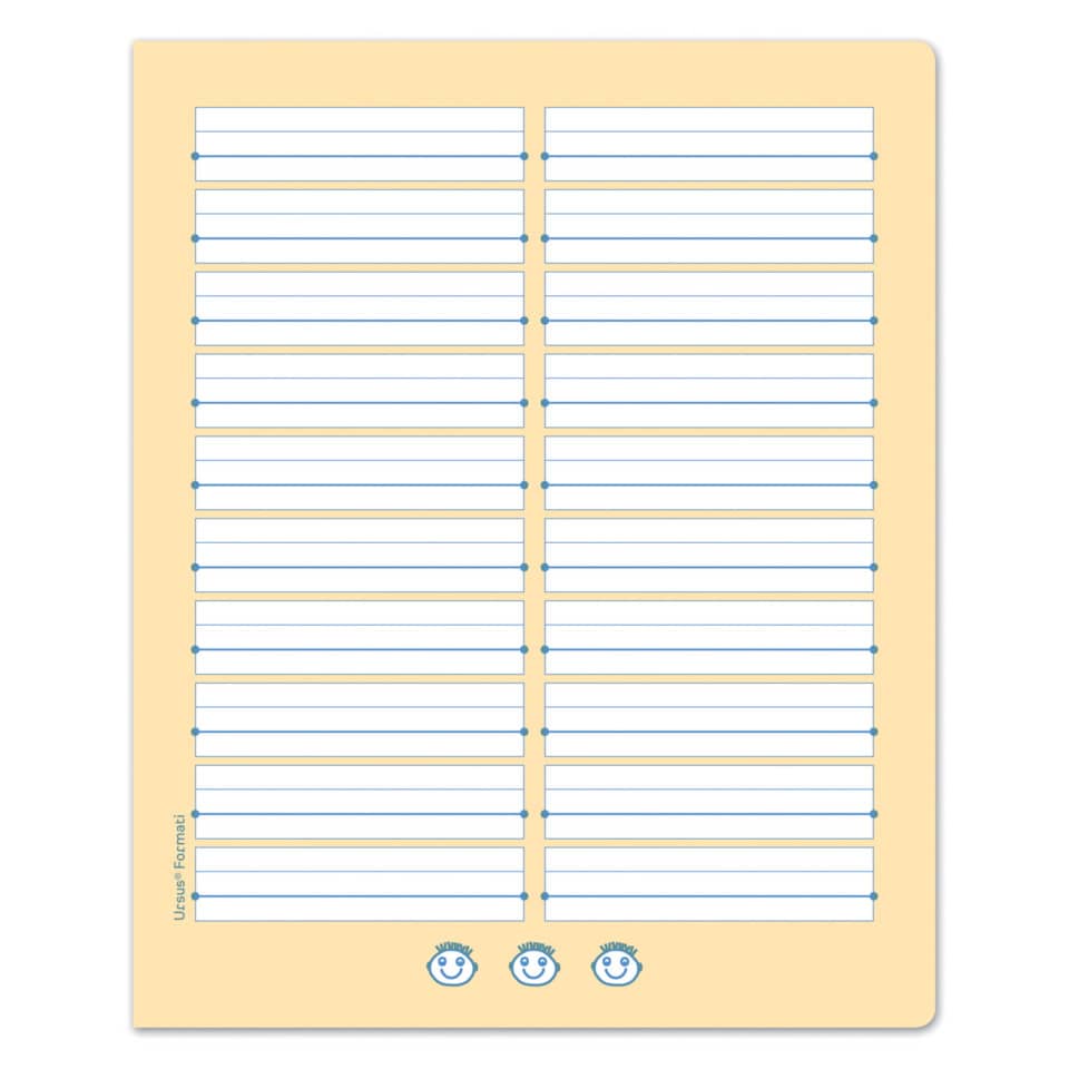 Etikettendruckbogen, Etiketten, Beschriftungsbogen, Namensschild, Vorlagen